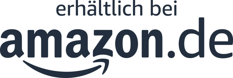 Logo von Amazon.de in blauen Buchstaben auf weißem Hintergrund.